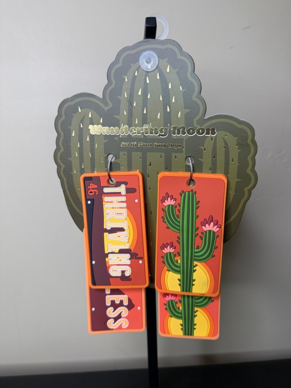 Wandering Moon | Cactus 🌵& 🏜️ License Plate Style “Fearless” & “Thriving”  Tags